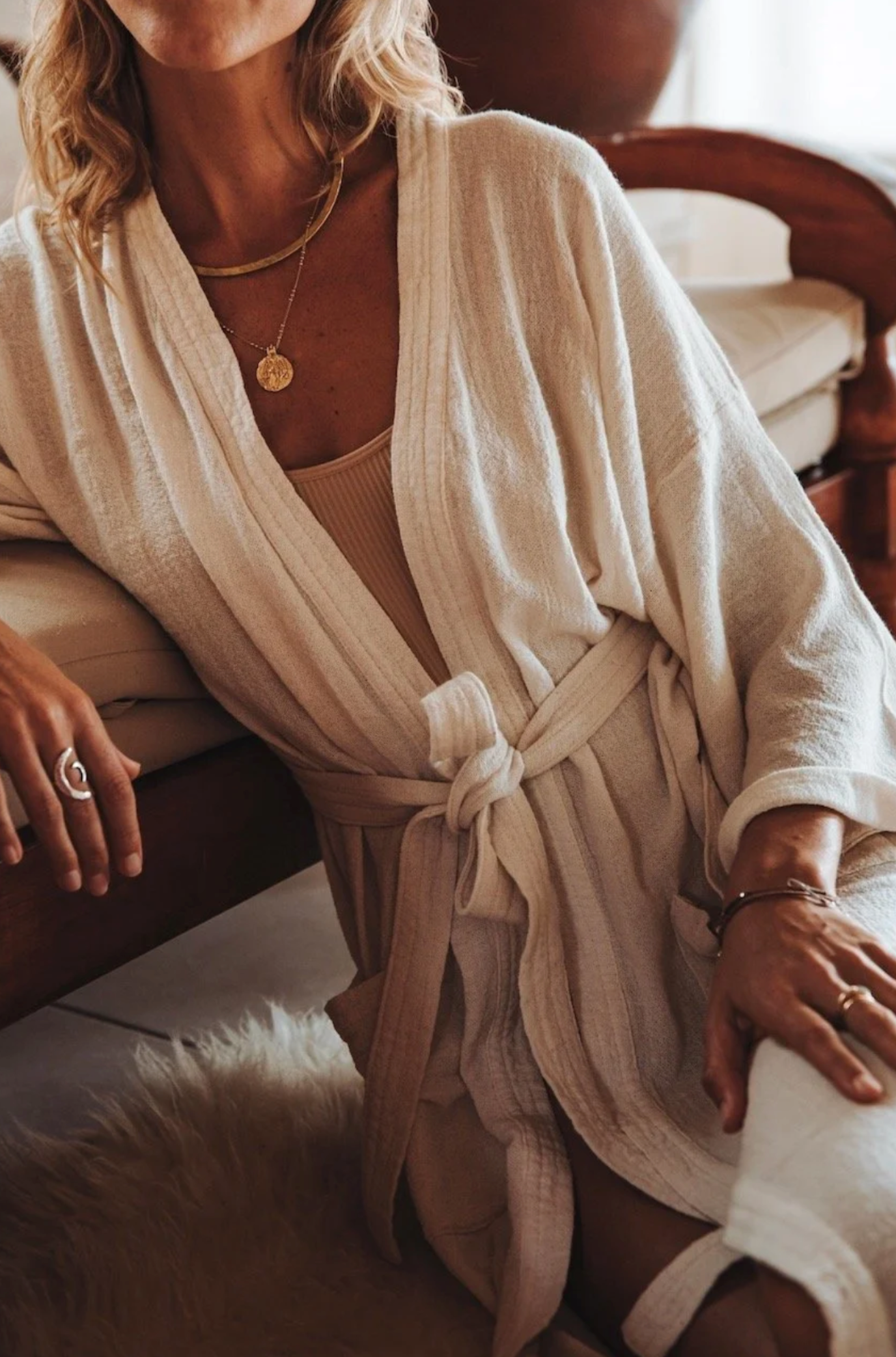 Beige Kimono